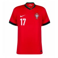 Camisa de Futebol Portugal Rafael Leao #17 Equipamento Principal Europeu 2024 Manga Curta